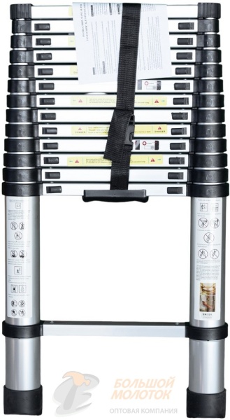 Лестница - телескопическая 14 ступеней 4,1м SST-410