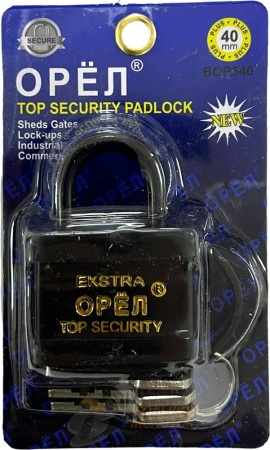 Замок Водонепроницаемый Орёл 40 мм BOP540 /12 /120