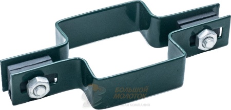 Крепление 60*60 мм к столбу зелен. с пласт вставкой /100