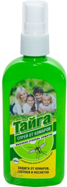 Спрей "Тайга" от комаров ИН-144 125 мл /28