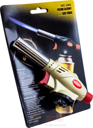 Горелка на газовый баллончик KТ-208 пьезо /50