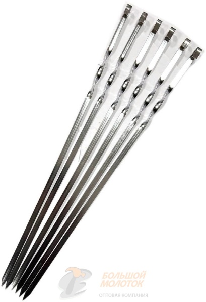 Набор шампуров 6 штук 1*60 см 1,4 мм /50