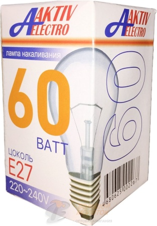 Лампа 60 Вт Б-230-240 (100) КНР