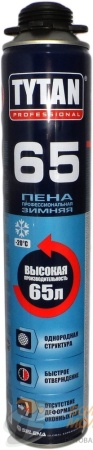 Пена монтажная "TYTAN-65" профессиональная ЗИМНЯЯ 750 мл /12