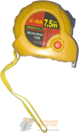 Рулетка 7,5 метров желтая JC240 /12 /96