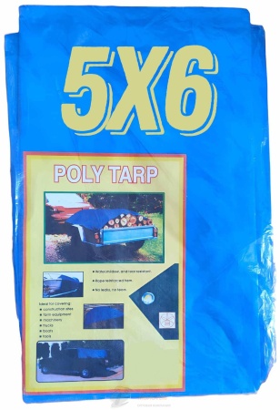 Тент ПХВ синий    5* 6 м (140 г/м2) /8