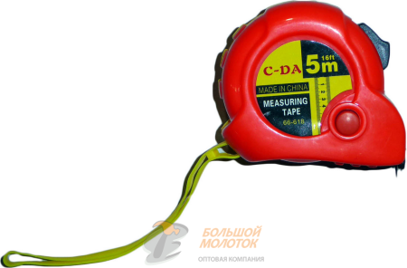 Рулетка 5 метров желтая JC182-5 /12 /180