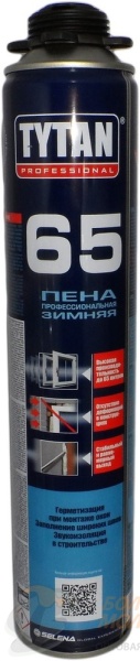 Пена монтажная "TYTAN-65" профессиональная ЗИМНЯЯ 750 мл /12