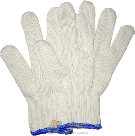 Перчатки х/б белые, плотные /10 /400