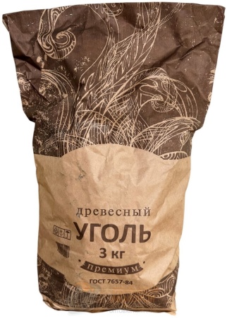 Уголь древесный ДУБОВЫЙ  3 кг 