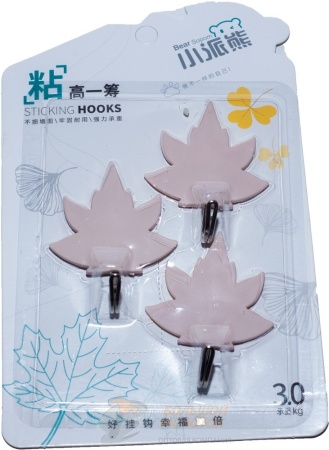 Крючок на липучке 3шт 3 кг XPX-9118 /40