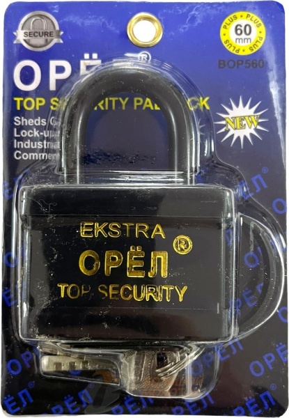 Замок Водонепроницаемый Орёл 60 мм BOP560 /12 /72