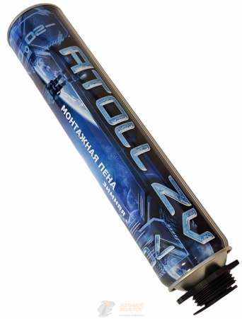 Пена монтажная "ATOLL ZV" Mega 65 PRO проф. 850 мл. (770гр.) /12