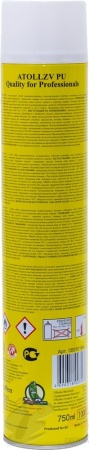 Пена монтажная бытовая "ATOLL ZV" PU 750 мл. (540 гр.) /12