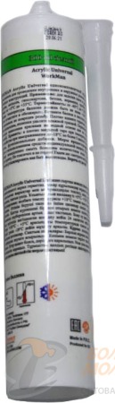 Герметик "Workman" белый 300 мл. АКРИЛОВЫЙ универсальный /12