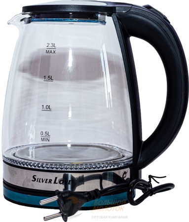 Чайник электрический SC-317 (Стеклянный) 2.3 литра 1.5 кВт /12