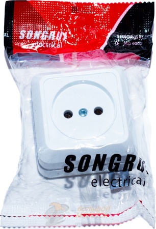 Розетка 1 ОП с керам. осн. 1022 /10 /200