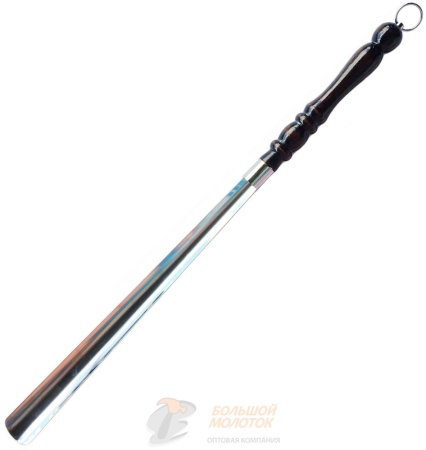 Рожок для обуви 70 см нерж. с дер. ручкой