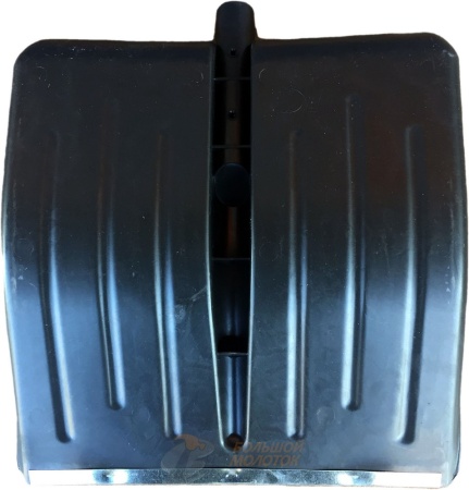 Лопата снегоуборочная пластм. с оц. планкой "Метелица" 415*400 /10