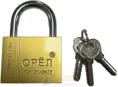 Замок Орел золотой 60 мм AOP3360 /6 /48